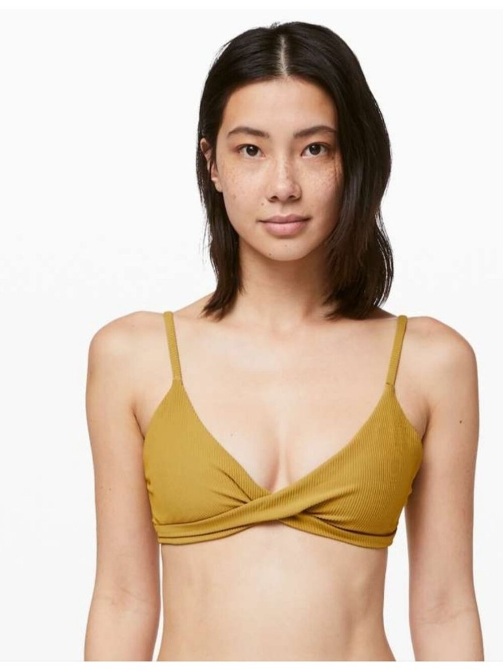 Lululemon Beach Boss Bikini Top Vintage Gold